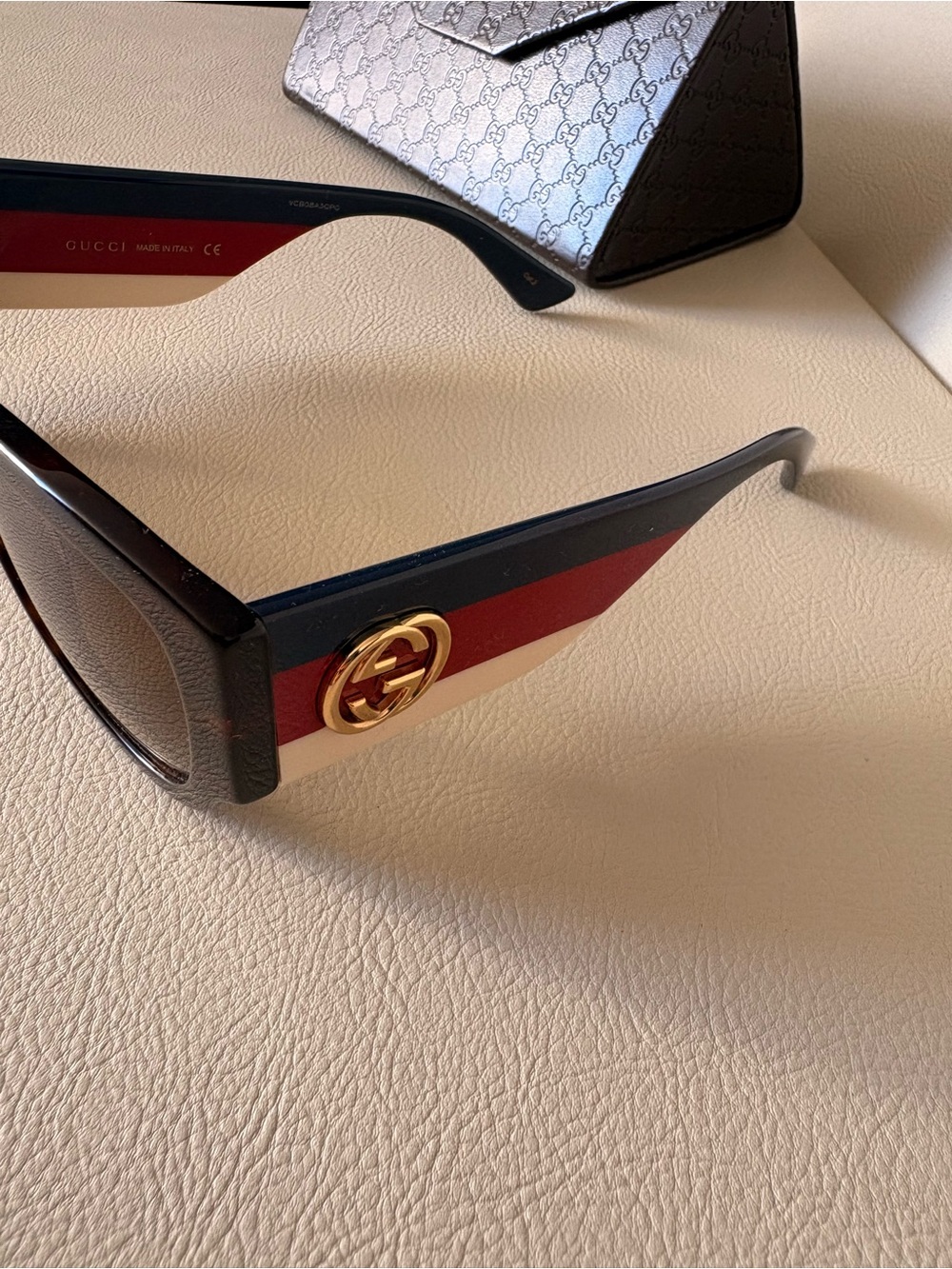 Gucci GG0276S Havana Cat-Eye Sunglasses